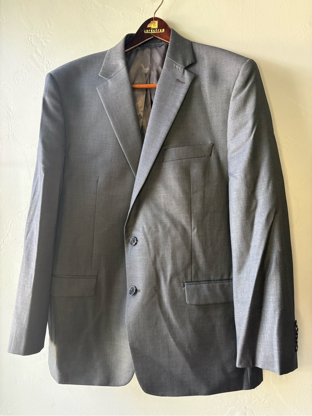 Lauren Ralph Lauren Charcoal Grey Wool Blazer ~ Size 44R